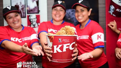 La Cadena de Restaurantes KFC Requiere Personal en Diferentes Areas